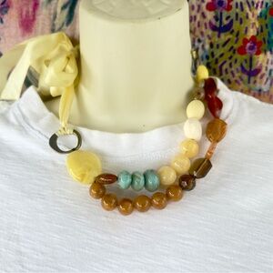 Boho Agate Necklace Choker Collar